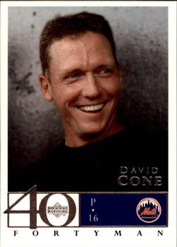 2003 Upper Deck 40-Man #636 David Cone Front