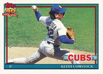 1991 Topps #337 Keith Comstock Front
