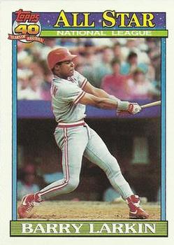 1991 Topps #400 Barry Larkin Front