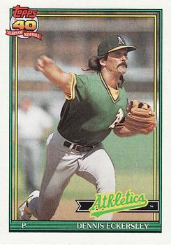 1991 Topps #250 Dennis Eckersley Front