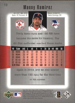 2003 Upper Deck Finite #19 Manny Ramirez Back