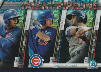 2017 Bowman - Talent Pipeline Mojo #TPM-CHI Eloy Jimenez / Ian Happ / Mark Zagunis Front