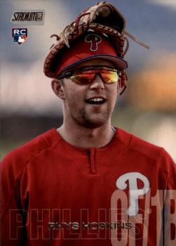 2018 Stadium Club #197 Rhys Hoskins Front