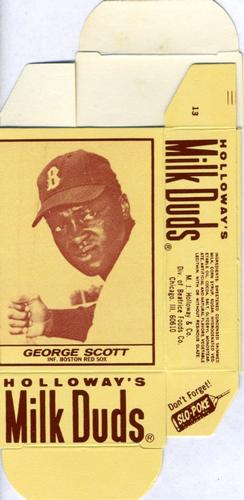 1971 Milk Duds - Boxes #NNO George Scott Front