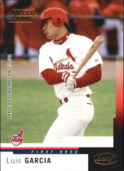 2004 Leaf - Press Proofs Gold #26 Luis Garcia Front