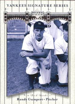 2003 Upper Deck Yankees Signature Series #70 Randy Gumpert Front