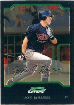 2004 Bowman Chrome #152 Joe Mauer Front