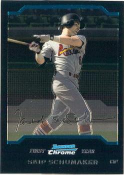 2004 Bowman Chrome #185 Skip Schumaker Front