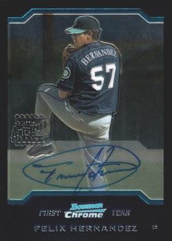 2004 Bowman Chrome #345 Felix Hernandez Front