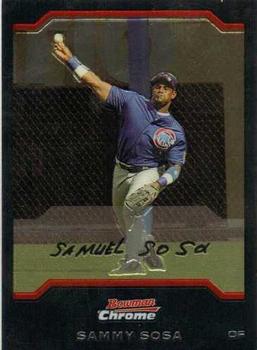 2004 Bowman Chrome #73 Sammy Sosa Front