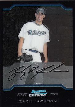 2004 Bowman Draft Picks & Prospects - Chrome #BDP109 Zach Jackson Front