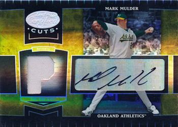2004 Leaf Certified Cuts - Marble Signature Material Gold Position #139 Mark Mulder Front