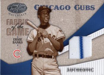 2004 Leaf Certified Materials - Fabric of the Game #FG-41 Ernie Banks Front