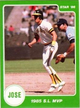 1986 Star Jose Canseco - Stickers #NNO Jose Canseco Front