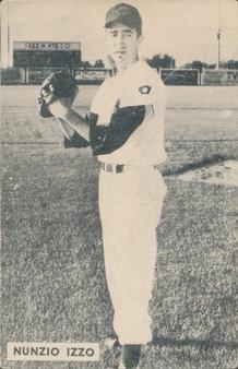 1952 Globe Printing Ogden Reds #NNO Nunzio Izzo Front