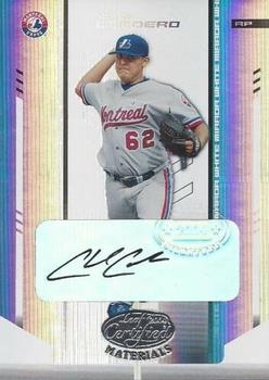 2004 Leaf Certified Materials - Mirror Autograph White #30 Chad Cordero Front