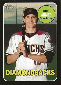 2018 Topps Heritage - Black Border #624 Nick Ahmed Front