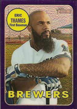 2018 Topps Heritage - Chrome Purple Refractor #THC-62 Eric Thames Front