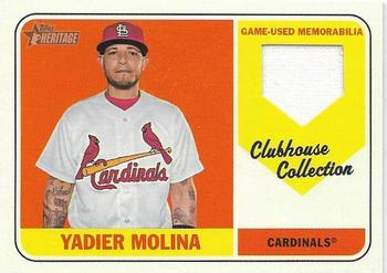 2018 Topps Heritage - Clubhouse Collection Relics #CCR-YM Yadier Molina Front