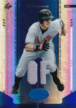 2004 Leaf Certified Materials - Mirror Fabric Blue Position #89 Jay Gibbons Front