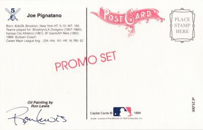 1994 Ron Lewis 1969 New York Mets 25th Anniversary Postcards #5 Joe Pignatano Back