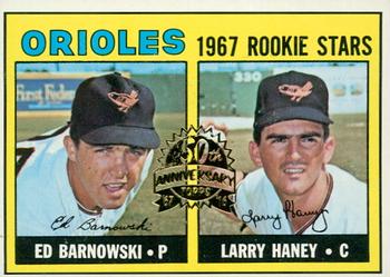 2016 Topps Heritage - 50th Anniversary Buybacks #507 Orioles 1967 Rookie Stars (Ed Barnowski / Larry Haney) Front