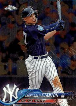 2018 Topps Chrome #186 Giancarlo Stanton Front