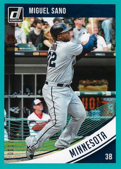 2018 Donruss - Teal #79 Miguel Sano Front