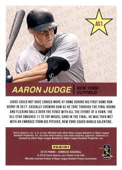 2018 Donruss - All-Stars Silver #AS1 Aaron Judge Back