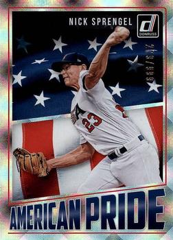 2018 Donruss - American Pride #AP21 Nick Sprengel Front