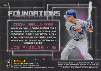 2018 Donruss - Foundations #F1 Cody Bellinger Back