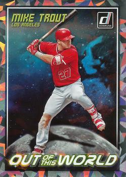 2018 Donruss - Out of This World Crystal #OW3 Mike Trout Front