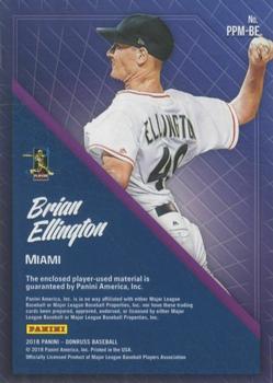 2018 Donruss - Promising Pros Materials #PPM-BE Brian Ellington Back