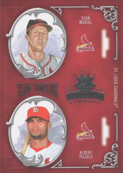 2004 Donruss Diamond Kings - Team Timeline #TT-11 Stan Musial / Albert Pujols Front