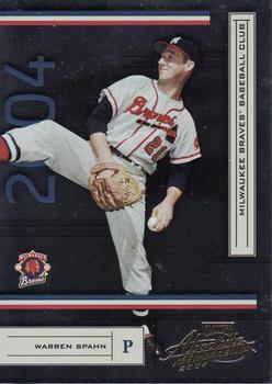 2004 Playoff Absolute Memorabilia - Retail #25 Warren Spahn Front