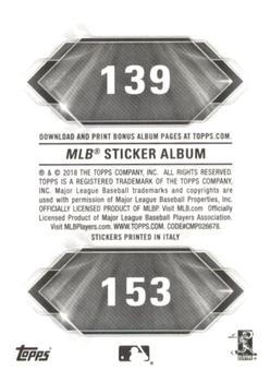 2018 Topps Stickers #153 Atlanta Braves Back