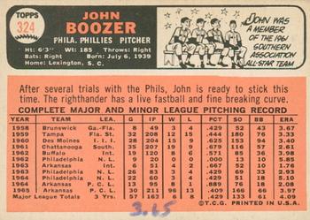 2015 Topps - Topps Originals Buybacks 1966 #324 John Boozer Back