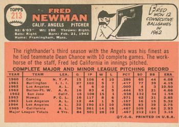 2015 Topps - Topps Originals Buybacks 1966 #213 Fred Newman Back