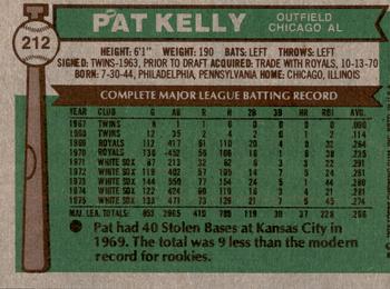 2015 Topps - Topps Originals Buybacks 1976 #212 Pat Kelly Back