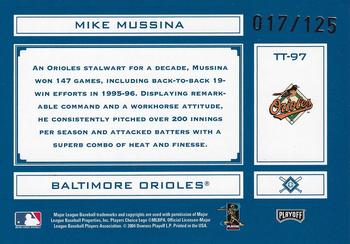 2004 Playoff Absolute Memorabilia - Tools of the Trade Blue Spectrum #TT-97 Mike Mussina Back