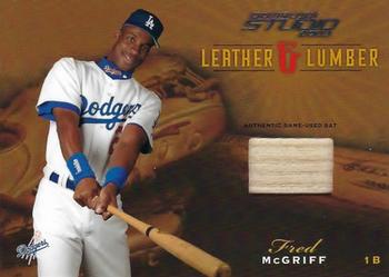 2003 Donruss Studio - Leather & Lumber Samples #LL-11 Fred McGriff Front