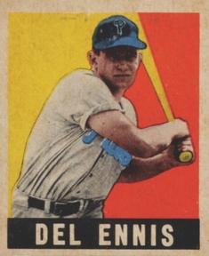 1948-49 Leaf #49 Del Ennis Front