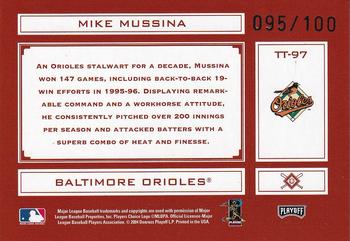 2004 Playoff Absolute Memorabilia - Tools of the Trade Red Spectrum #TT-97 Mike Mussina Back