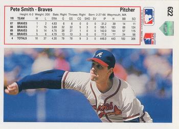 1991 Upper Deck #622 Pete Smith Back
