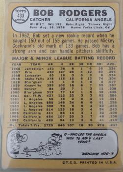 2014 Topps - 75th Anniversary Buybacks 1968 #433 Bob Rodgers Back