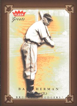 2004 Fleer Greats of the Game #101 Babe Herman Front
