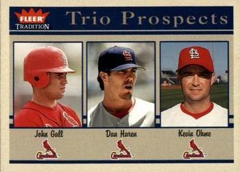 2004 Fleer Tradition #497 John Gall / Dan Haren / Kevin Ohme Front