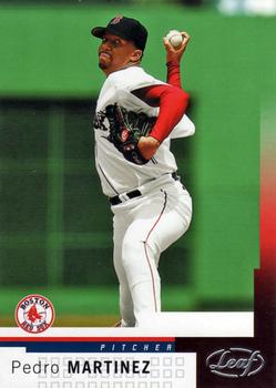 2004 Leaf #17 Pedro Martinez Front