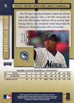 2004 Playoff Prestige #75 Dontrelle Willis Back