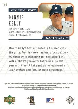 2004 SP Authentic #98 Donnie Kelly Back